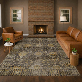 Dalyn Aristo AR2 Chocolate Area Rug Lifestyle Image Feature