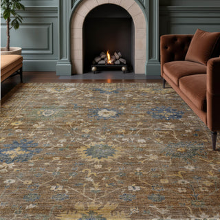 Dalyn Aristo AR2 Chocolate Area Rug Lifestyle Image Feature
