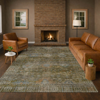 Dalyn Aristo AR2 Olive Area Rug Lifestyle Image Feature