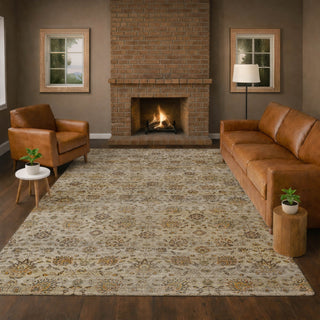 Dalyn Aristo AR3 Beige Area Rug Lifestyle Image Feature