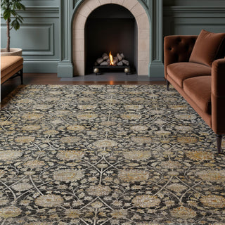 Dalyn Aristo AR3 Black Area Rug Lifestyle Image Feature