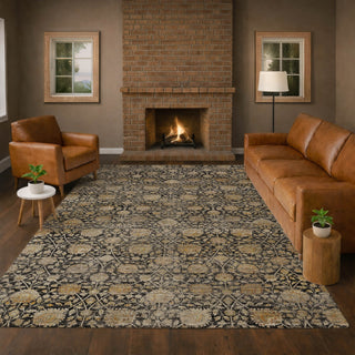 Dalyn Aristo AR3 Black Area Rug Lifestyle Image Feature