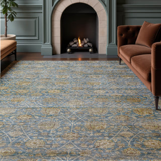 Dalyn Aristo AR3 Blue Area Rug Lifestyle Image Feature