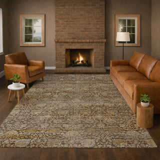 Dalyn Aristo AR3 Coffee Area Rug Lifestyle Image Feature
