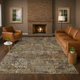 Dalyn Aristo AR4 Taupe Area Rug Lifestyle Image Feature