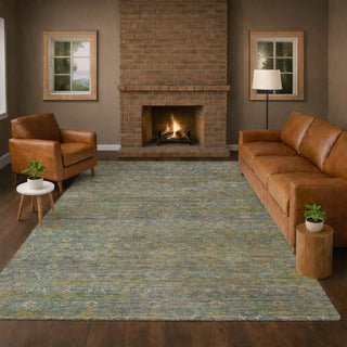 Dalyn Aristo AR5 Teal Area Rug Lifestyle Image Feature