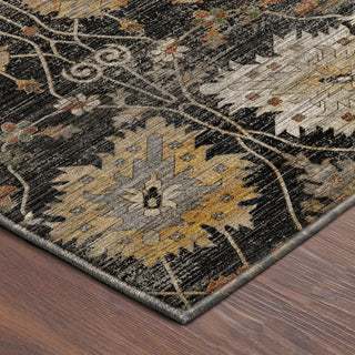 Dalyn Aristo AR6 Black Area Rug Corner Image