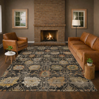 Dalyn Aristo AR6 Black Area Rug Lifestyle Image Feature
