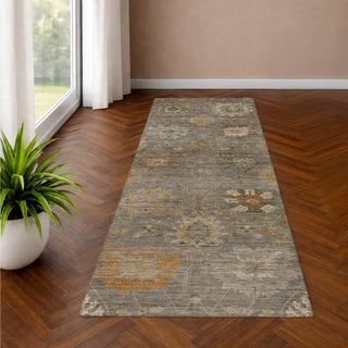 Dalyn Aristo AR6 Gray Area Rug Runner Lifestyle Image Feature
