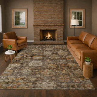Dalyn Aristo AR7 Chocolate Area Rug Lifestyle Image Feature