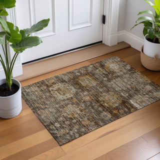 Dalyn Aristo AR7 Chocolate Area Rug Scatter Lifestyle Image Feature