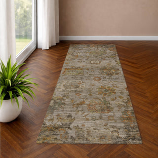 Dalyn Aristo AR7 Silver Area Rug Runner Lifestyle Image Feature