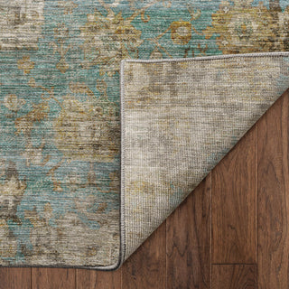 Dalyn Aristo AR7 Teal Area Rug Backing Image