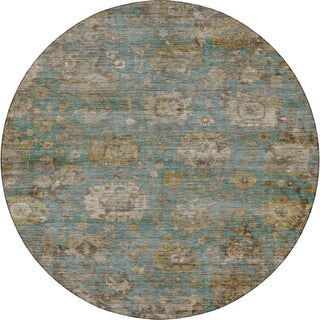Dalyn Aristo AR7 Teal Area Rug Round Main Image