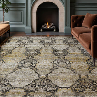 Dalyn Aristo AR8 Black Area Rug Lifestyle Image Feature