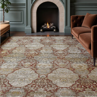 Dalyn Aristo AR8 Burgundy Area Rug Lifestyle Image Feature