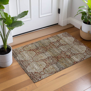 Dalyn Aristo AR8 Burgundy Area Rug Scatter Lifestyle Image Feature