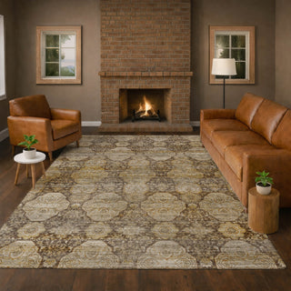Dalyn Aristo AR8 Coffee Area Rug Lifestyle Image Feature