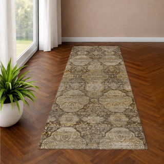 Dalyn Aristo AR8 Coffee Area Rug Runner Lifestyle Image Feature