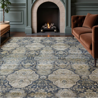 Dalyn Aristo AR8 Navy Area Rug Lifestyle Image Feature