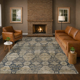 Dalyn Aristo AR8 Navy Area Rug Lifestyle Image Feature