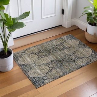 Dalyn Aristo AR8 Navy Area Rug Scatter Lifestyle Image Feature