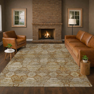 Dalyn Aristo AR8 Terracotta Area Rug Lifestyle Image Feature
