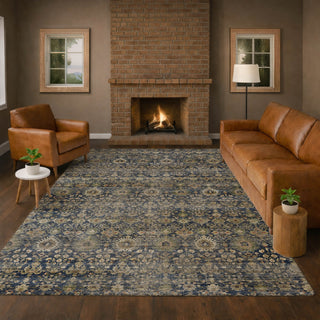 Dalyn Aristo AR9 Navy Area Rug Lifestyle Image Feature