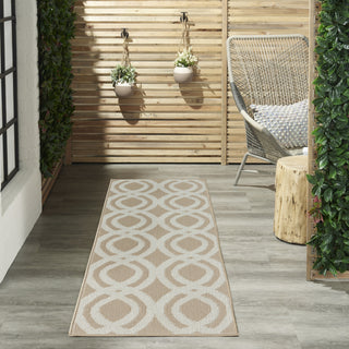 Nourison Aruba ARB05 Beige Cream Area Rug Corner Image