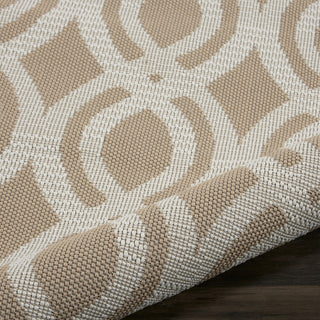 Nourison Aruba ARB05 Beige Cream Area Rug Corner Image