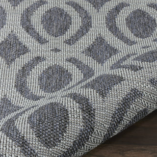 Nourison Aruba ARB05 Slate/Light Blue Area Rug Corner Image