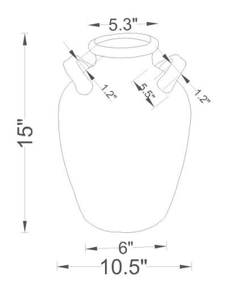 Surya Artefact ARC-002 Terracotta Line Drawing