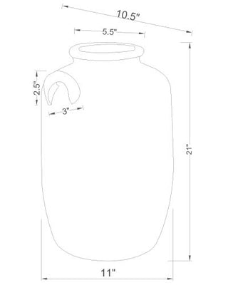 Surya Artefact ARC-003 Terracotta Line Drawing