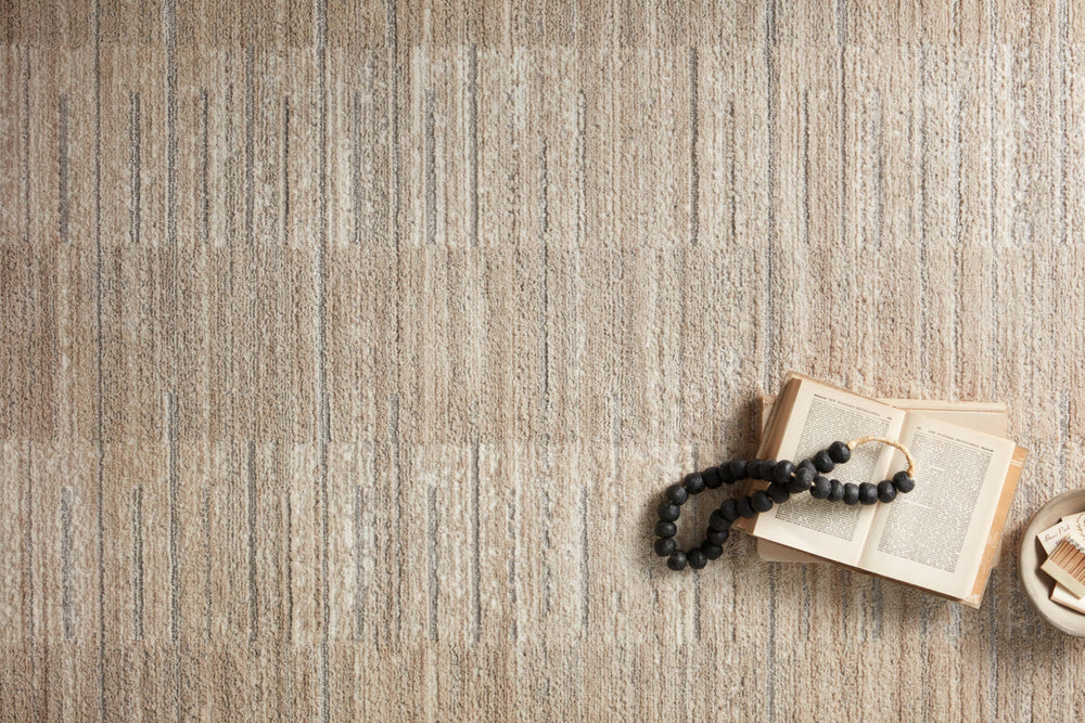 Loloi Arden ARD-01 Natural/Pebble Area Rug Lifestyle Image Feature
