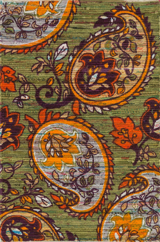 Loloi Aria HAR10 Green / Orange Area Rug main image