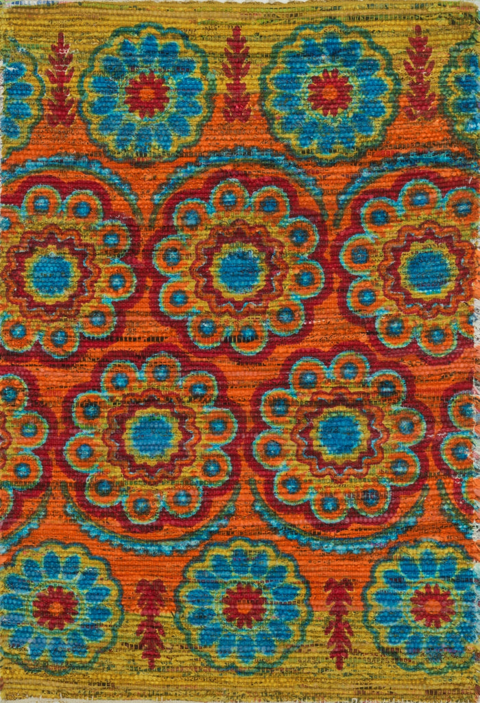 Loloi Aria HAR11 Orange / Multi Area Rug main image