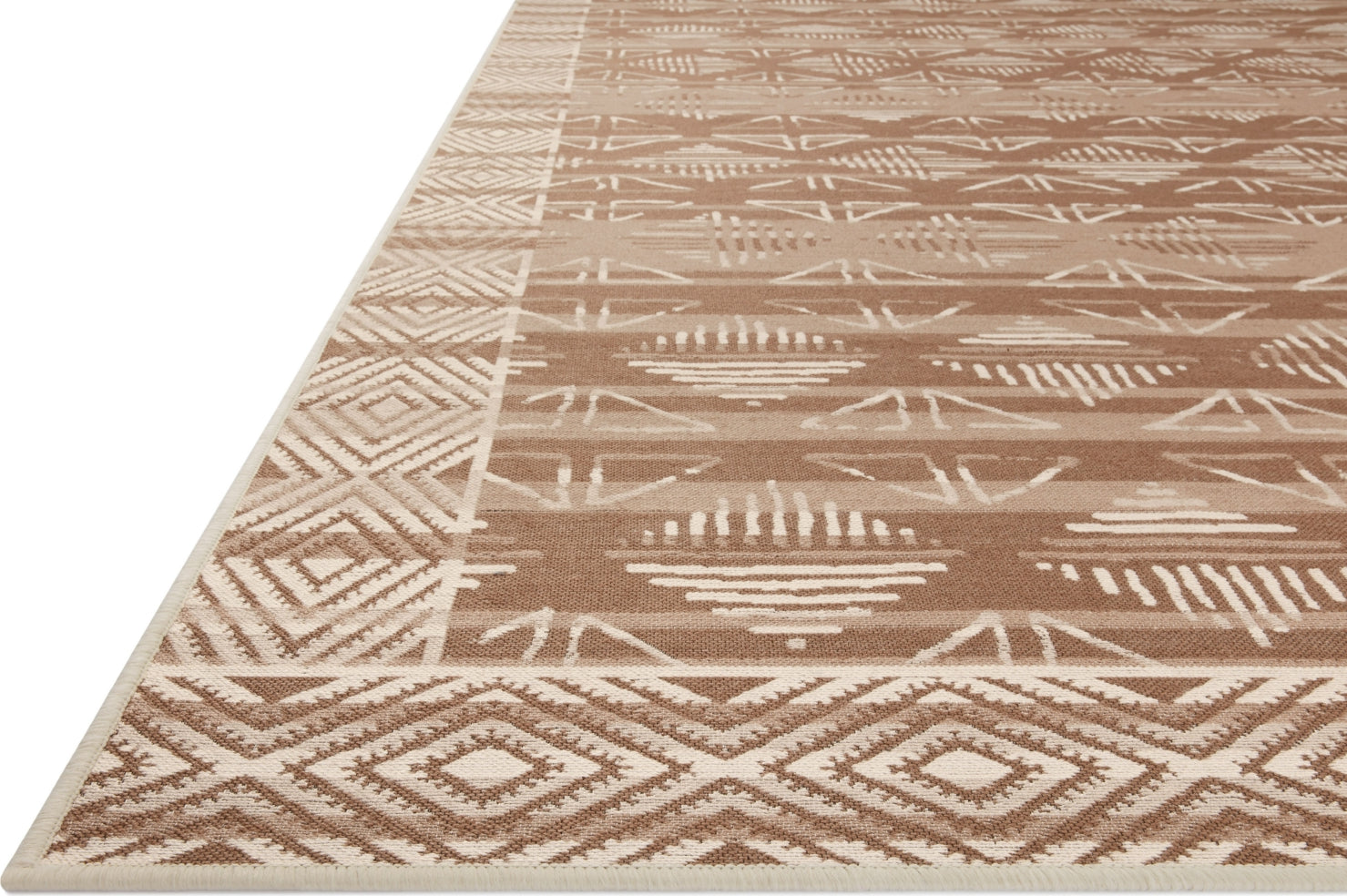 Justina Blakeney x Loloi Ari Outdoor Rug - Spice Ivory