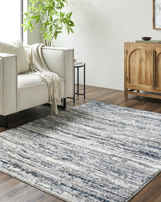 LIVABLISS Andorra Plus ARP-2302 Silver Area Rug Room Scene Feature