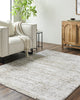 LIVABLISS Andorra Plus ARP-2305 Light Silver Area Rug Room Scene Feature