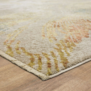 Karastan Memento Artifact Beige Area Rug Angle Image