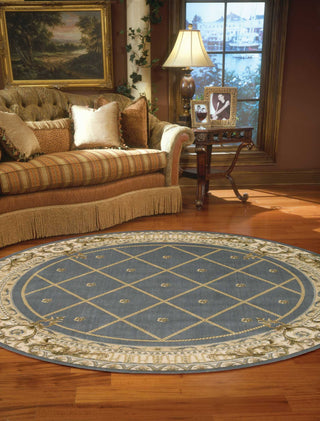 Nourison Ashton House AS03 Blue Area Rug Corner Image