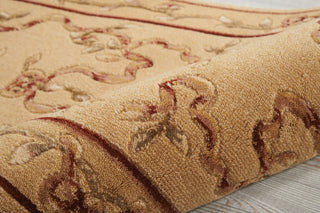 Nourison Ashton House AS10 Light Gold Area Rug Corner Image