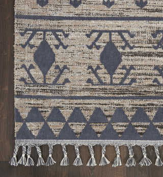 Nourison Asilah ASI03 Mocha/Charcoal Area Rug Detail Image
