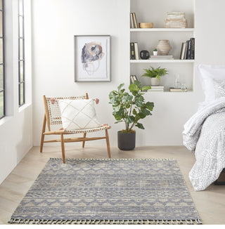 Nourison Asilah ASI03 Mocha/Charcoal Area Rug Room Image Feature
