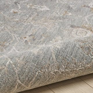 Nourison Asher ASR01 Blue Ivory Area Rug Detail Image