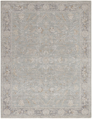 Nourison Asher ASR01 Blue Ivory Area Rug Main Image