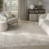 Nourison Asher ASR01 Sage Ivory Area Rug Corner Image