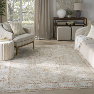 Nourison Asher ASR01 Sage Ivory Area Rug Corner Image