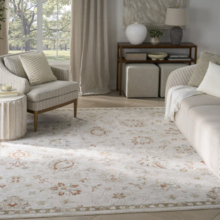 Nourison Asher ASR04 Ivory Area Rug Corner Image