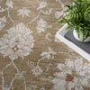 Nourison Asher ASR04 Mocha Area Rug Corner Image